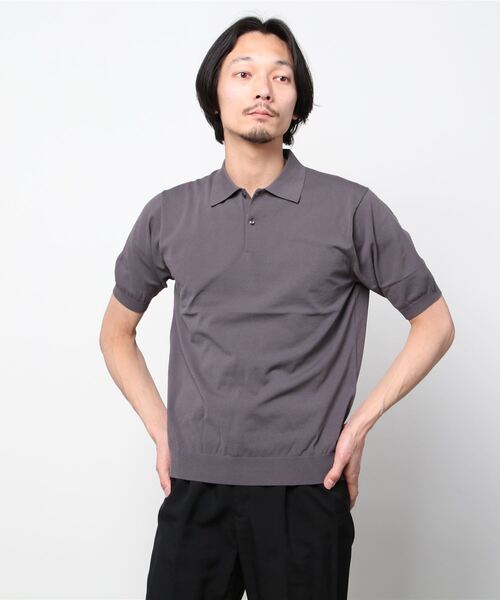 「UNITED ARROWS」 半袖ポロシャツ S ブラック メンズ_画像5