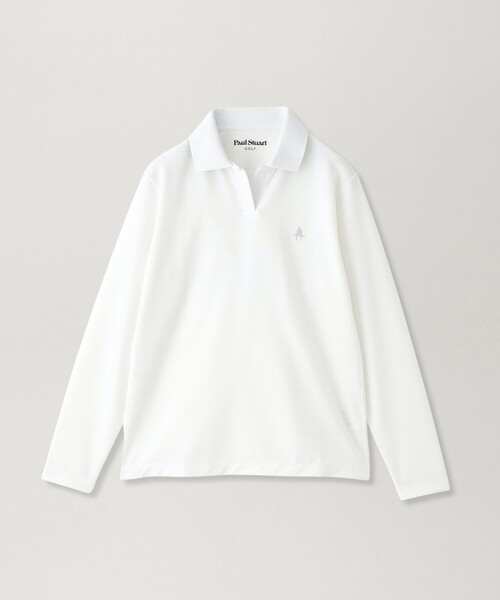 ゴルフ 「GOLF Women's」衿裏ロゴジャカード長袖ポロシャツ レディース