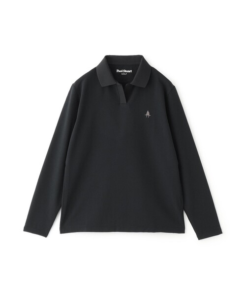 ゴルフ 「GOLF Women's」衿裏ロゴジャカード長袖ポロシャツ レディース_2