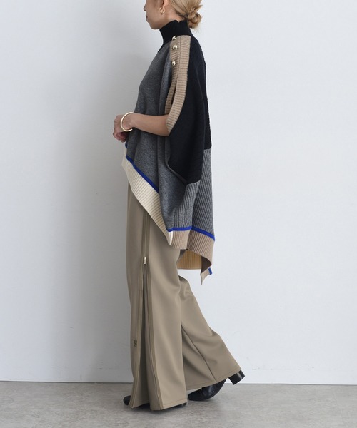 Eimee Law パンツ 「シルエットアレンジ可能」ボンディング サイド