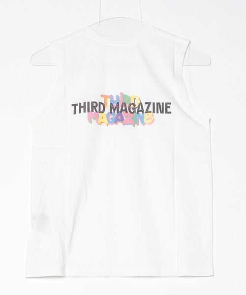 mikomori（ミコモリ） tシャツ × THIRD MAGAZINE」LOGO PRINT