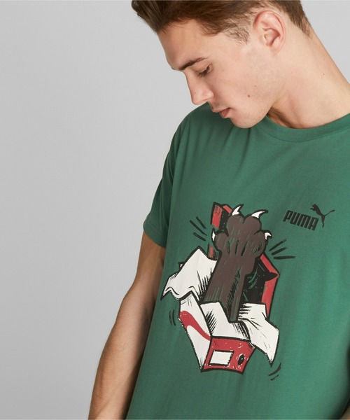 PUMA（プーマ） 半袖Tシャツ X-LARGE グリーン メンズ : ZOZOTOWN