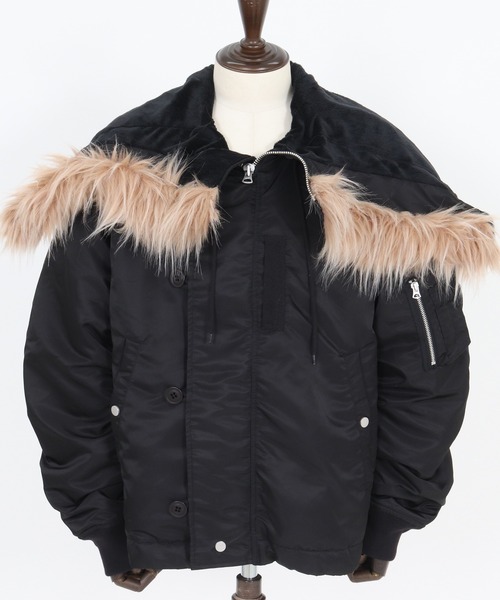 ADAMPATEK ブラック アウター　ミリタリーコート ADAM PATEK（アダムパテック） モッズコート コート ADAMPATEK/back