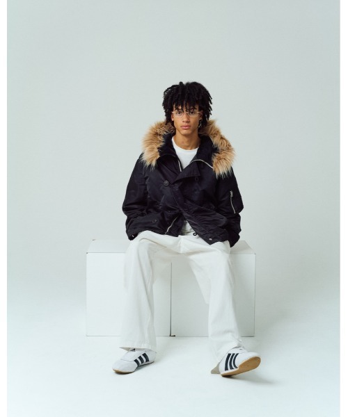 ADAMPATEK ブラック アウター　ミリタリーコート ADAM PATEK（アダムパテック） モッズコート コート ADAMPATEK/back