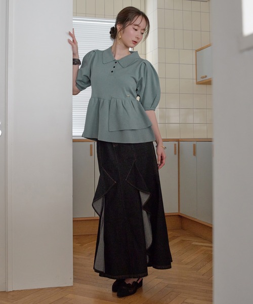 スカート mermaid frill tulle skirt PRANK PROJECT（プランクプロジェクト） スカート フリルヘムチュール