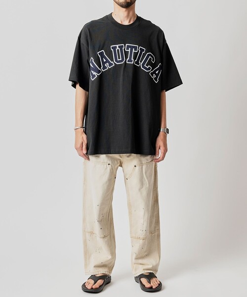 NAUTICA（ノーティカ） 半袖Tシャツ SMALL ライトグレー メンズ