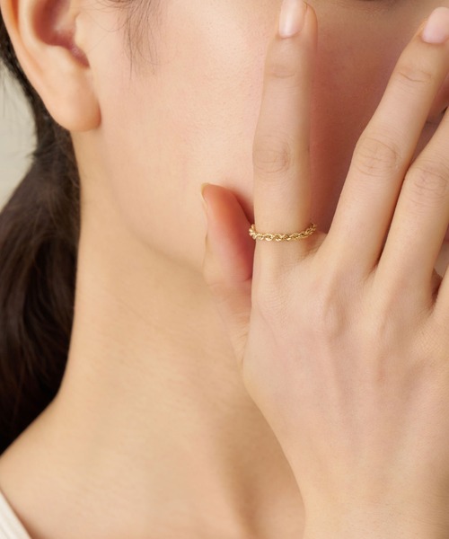 va vendome aoyama 指輪 リング K10YG ゴールド チェーンリング