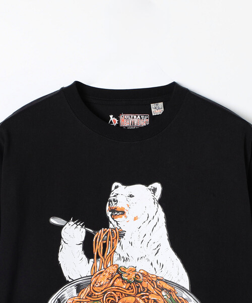 20471120クマさんプリントロングスリーブ FREAK'S STORE（フリークスストア） tシャツ 限定展開 go slow caravan