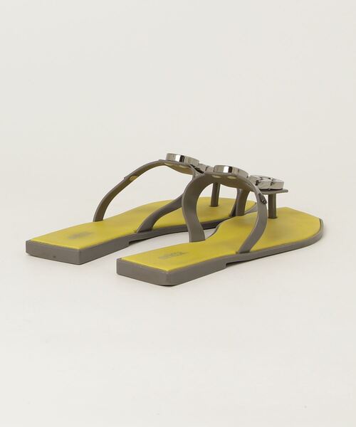 「melissa」 フラットサンダル 24cm グレー レディース_画像2