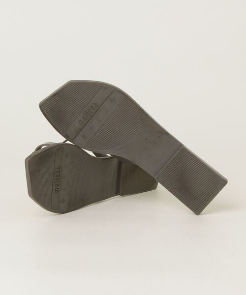 「melissa」 フラットサンダル 24cm グレー レディース_画像3