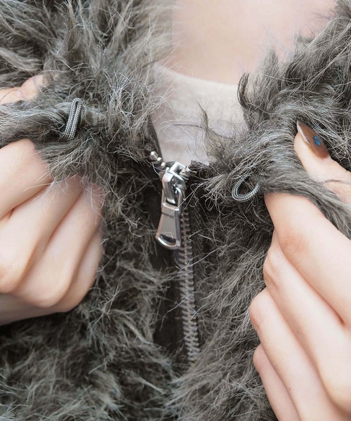 tiptop（ティップトップ） ブルゾン アウター ミックスファーブルゾン