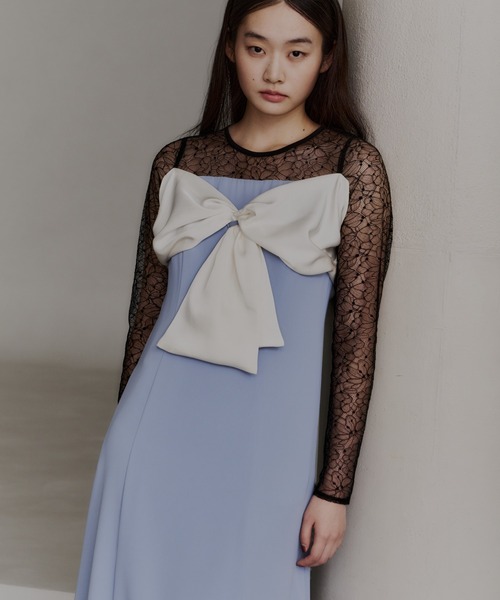ANDRESD ドレス ビックリボンドレス / big ribbon dress : ZOZOTOWN