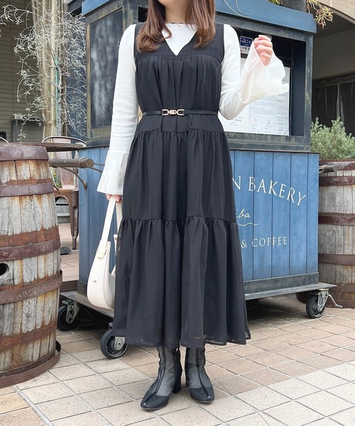 「apres jour」 ノースリーブワンピース X-LARGE アイボリー レディース_画像2