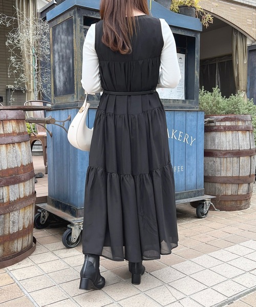 「apres jour」 ノースリーブワンピース X-LARGE アイボリー レディース_画像7