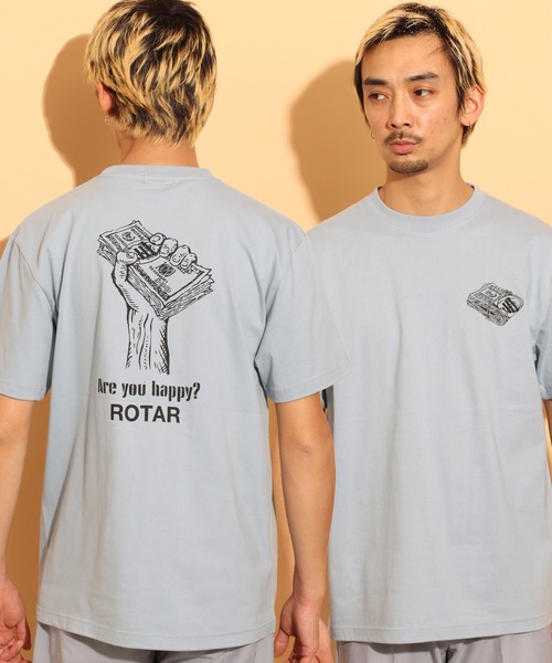 「ROTAR」 半袖Tシャツ X-LARGE スミクロ メンズ_画像2