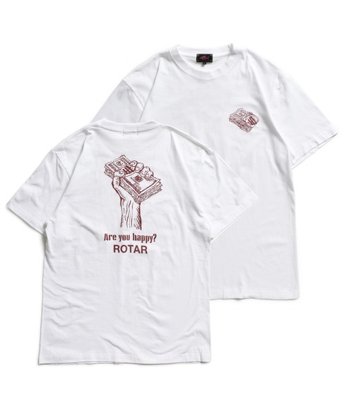 「ROTAR」 半袖Tシャツ X-LARGE スミクロ メンズ_画像4