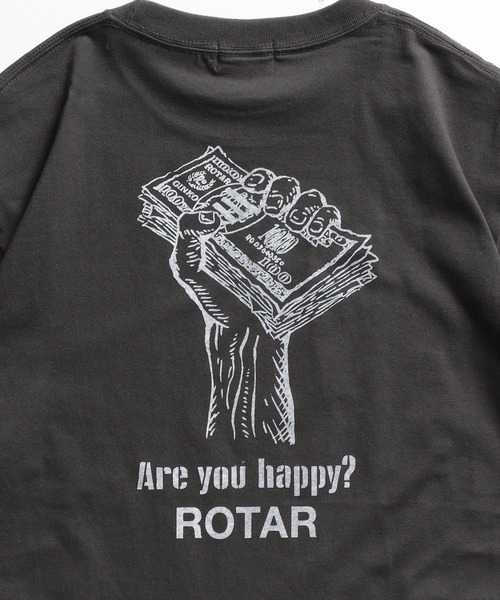 「ROTAR」 半袖Tシャツ X-LARGE スミクロ メンズ_画像8