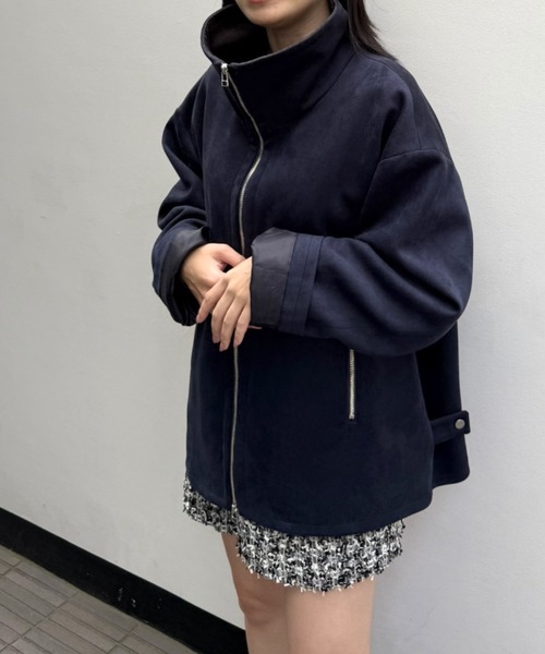 LOVELESS（ラブレス） ブルゾン アウター スエードライクスタンド