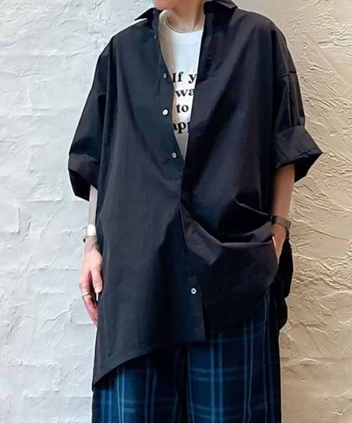 「JOURNAL STANDARD LUXE」 半袖シャツ - ブルー レディースの画像