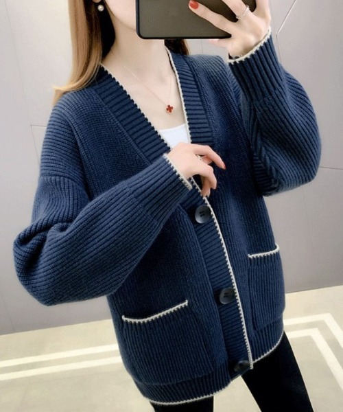 カーディガン Vネックニットカーディガン レディース : ZOZOTOWN Yahoo
