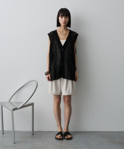 DFFUR. ニットベスト FREE ブラック レディース : ZOZOTOWN Yahoo!店