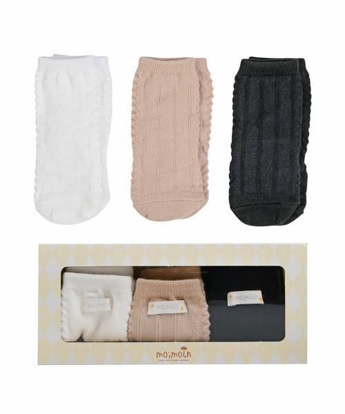 ベビーシューズ 「3点セット」リンクル新生児用ソックス : ZOZOTOWN 