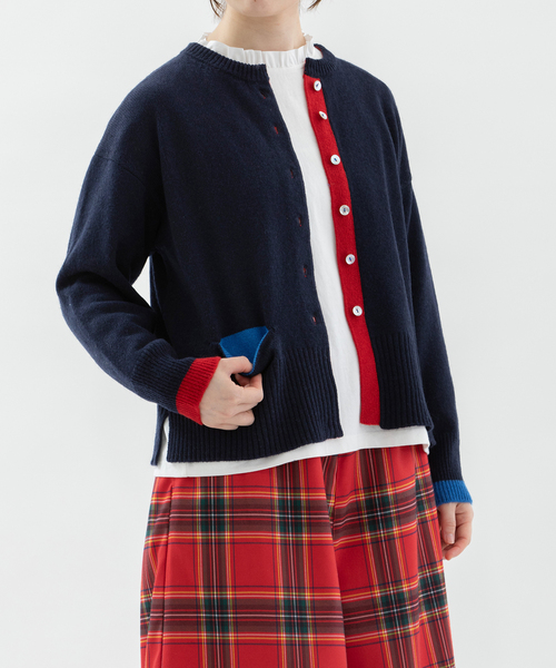 nop de nod（ノップドゥノッド） カーディガン ラムズウールクルー