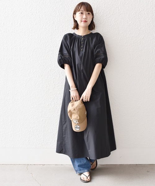 「SHIPS.me」 半袖ワンピース - ラベンダー レディース_画像3