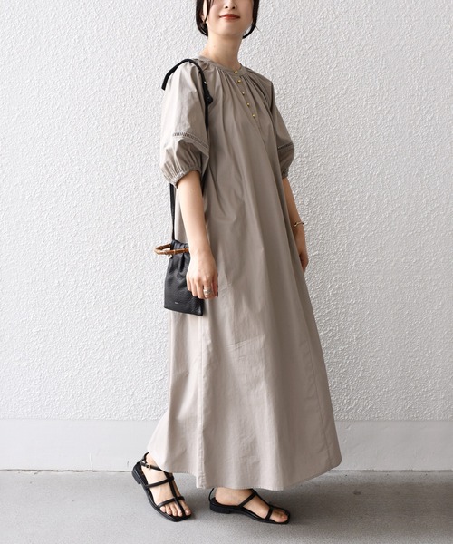 「SHIPS.me」 半袖ワンピース - ラベンダー レディース_画像7