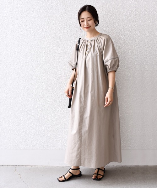 「SHIPS.me」 半袖ワンピース - ラベンダー レディース_画像8