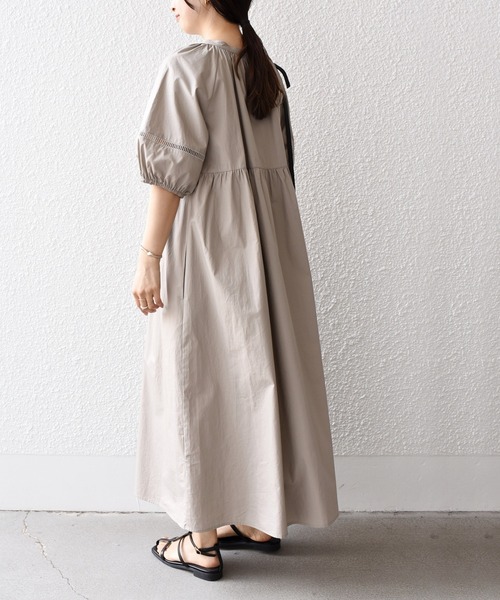 「SHIPS.me」 半袖ワンピース - ラベンダー レディース_画像9