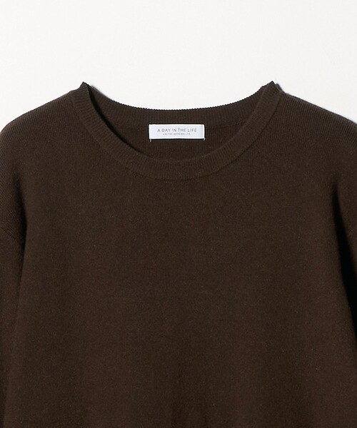 A DAY IN THE LIFE ワンピース ニット×タフタ コンビギャザー