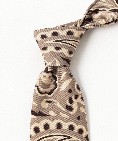 BEAMS F（ビームスF） ネクタイ Holliday ＆ Brown / シルク