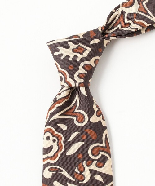 BEAMS F（ビームスF） ネクタイ Holliday ＆ Brown / シルク