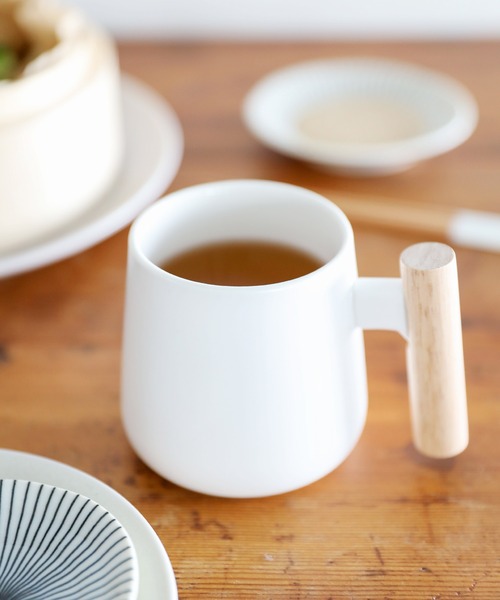 LAKOLE（ラコレ） タンブラー ウッドハンドルマグカップ(350ml