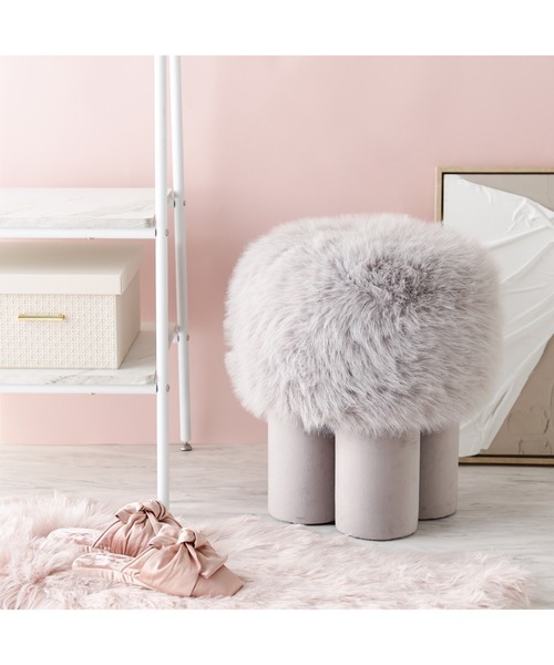 Francfranc（フランフラン） 家具 モフィ スツール グレー : ZOZOTOWN