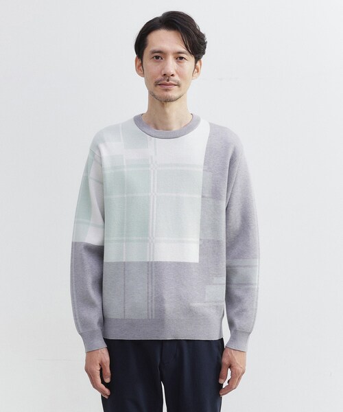 TAKEO KIKUCHI（タケオキクチ） セーター ニット ランダム チェック