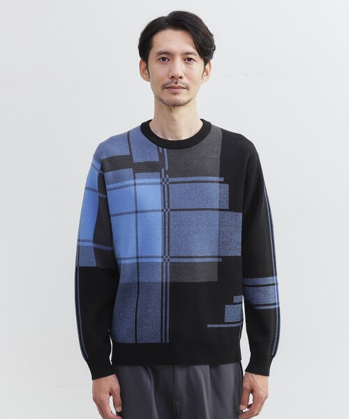 TAKEO KIKUCHI（タケオキクチ） セーター ニット ランダム チェック