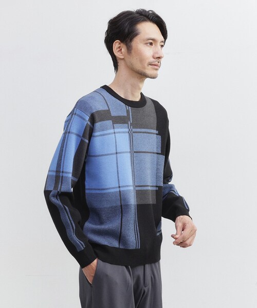 TAKEO KIKUCHI（タケオキクチ） セーター ニット ランダム チェック 