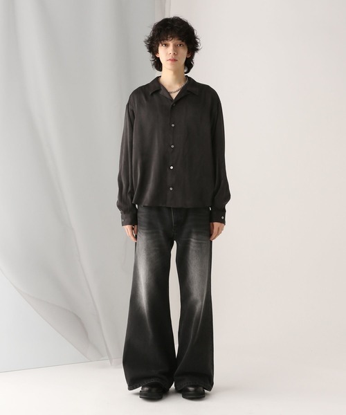 「HARE」 長袖シャツ MEDIUM グレー メンズ_画像7