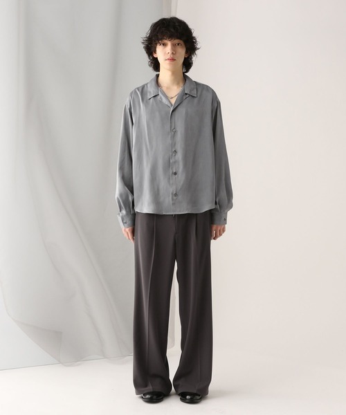 「HARE」 長袖シャツ MEDIUM グレー メンズ_画像9