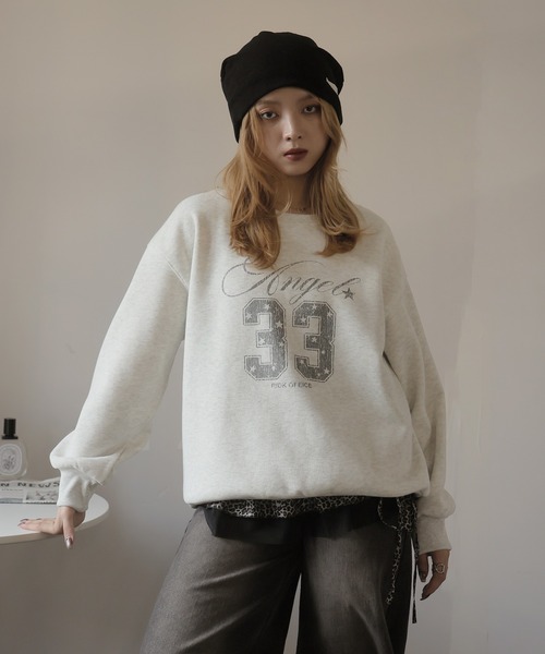 ULYSSES トレーナー スウェット 「裏起毛」ナンバーロゴスウェット