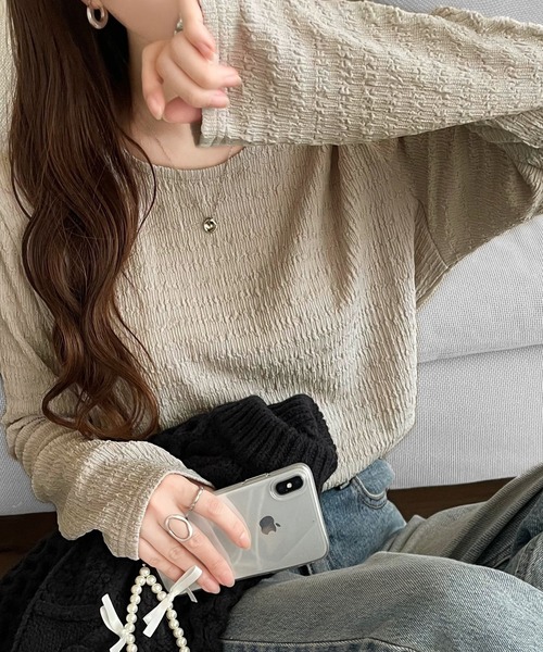 「classicalelf」 長袖カットソー MEDIUM ベージュ レディース_画像2