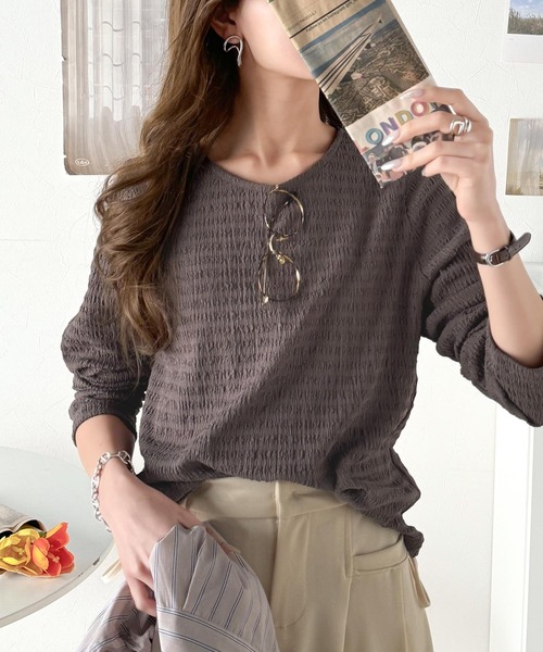 「classicalelf」 長袖カットソー MEDIUM ベージュ レディース_画像5