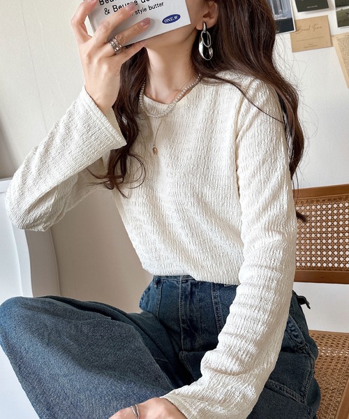 「classicalelf」 長袖カットソー MEDIUM ベージュ レディース_画像8