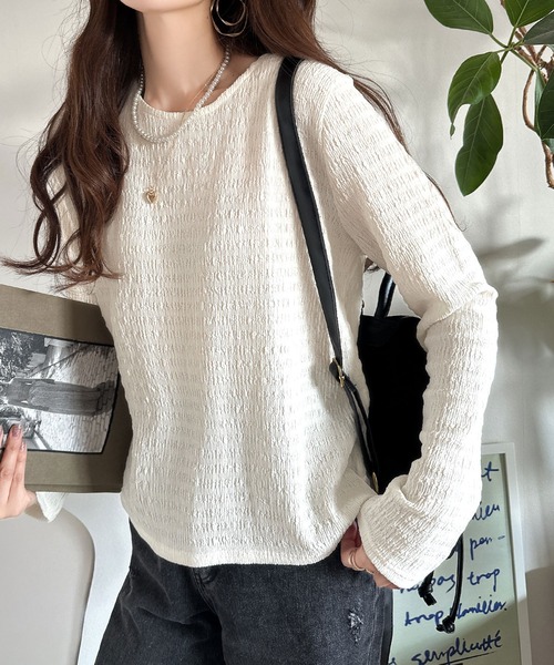 「classicalelf」 長袖カットソー MEDIUM ベージュ レディース_画像9