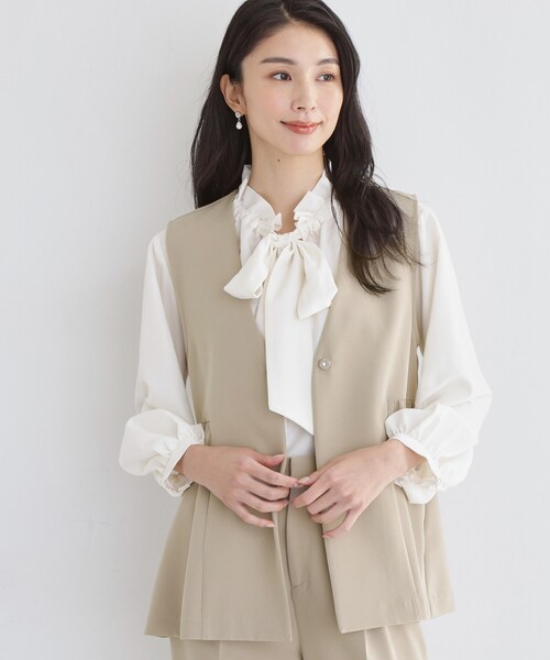 THE SHOP TK ベスト ジレ 入学式 卒園式 卒業式 「通勤・きちんと見え