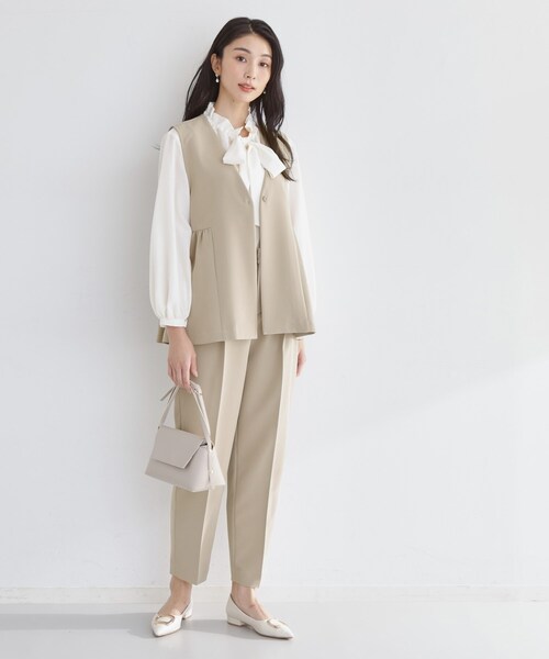 THE SHOP TK ベスト ジレ 「セットアップ可/洗濯機可/イージーケア/防