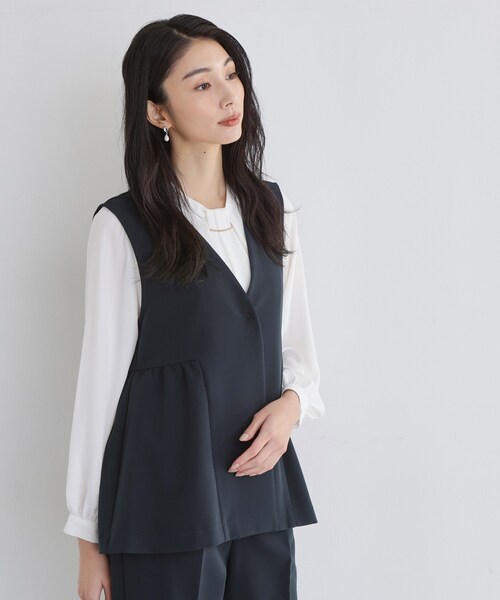 THE SHOP TK ベスト ジレ 入学式 卒園式 卒業式 「通勤・きちんと見え
