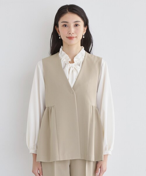 THE SHOP TK ベスト ジレ 入学式 卒園式 卒業式 「通勤・きちんと見え